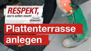 Terrassenplatten richtig verlegen  toom Werkstatt [upl. by Auliffe7]