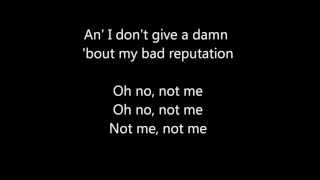 Bad Reputation  Joan Jett  with lyrics [upl. by Leroj]