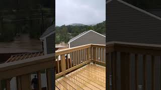 Reems Creek Flooding Weaverville NC Asheville [upl. by Artsa]