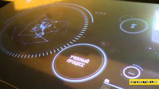 Multitouch holographic interface Electronic University  APEC 2012 [upl. by Dyna]