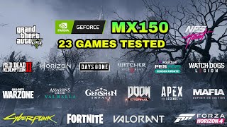 Nvidia GeForce MX150 Gaming Test  2021 [upl. by Heiney]