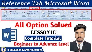 MS Word reference tab complete tutorial in hindiHow to use ms word in hp laptopTable of contents [upl. by Krenn]