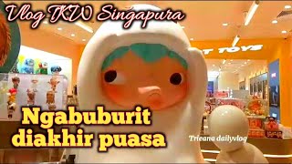 vlog tkw Singapura NGABUBURIT DI AKHIR PUASAtrieanadailyvlogtkwsingapur [upl. by Turne23]