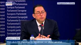 Europa am kritischen Wendepunkt PK mit Gianni Pittella am 23062015 [upl. by Luamaj]