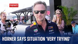 Scandalhit Red Bull F1 boss Christian Horner says intrusion on my family is now enough [upl. by Ennaear848]