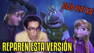 Reaccion a REPARACIONES FROZEN  doblaje latino vs castellano [upl. by Bez448]