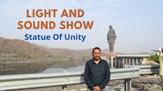 Light and sound show statue of unity  Statue of unity Gujarat  Laser light show statue of unity [upl. by Vite258]