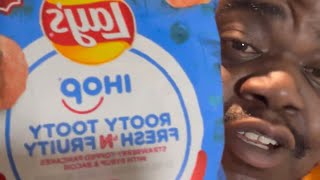 Lays Rooty Tooty Fresh N’ Fruity Potato Chip Review asmr tastetest foodie foodvideos comedy [upl. by Robena]