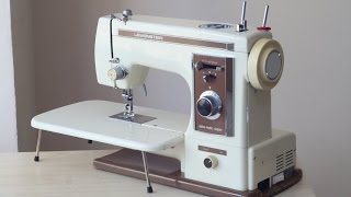 Lewenstein Astra Matic Super 866 Nähmaschine Sewing machine Швейная машина test [upl. by Euqnimod]