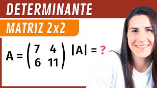 Hallar el DETERMINANTE de una MATRIZ 2x2 🔢 Determinantes [upl. by Esorylime]