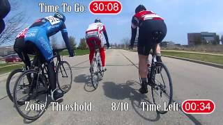 Great Dane Velo Club Crit Workout  Bicycle Trainer Workout 50 Minutes [upl. by Akirahc]