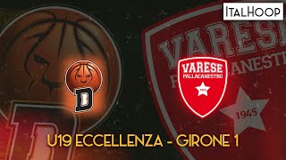 U19 Eccellenza  ALLIANZ DERTHONA BASKET vs PALLACANESTRO VARESE [upl. by Manolo]