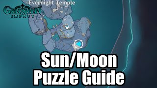 SunMoon Precious Chest Puzzle  Evernight Temple Enkanomiya  Genshin Impact [upl. by Anertak]