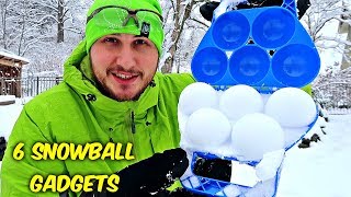 6 Snowball Gadgets put to the Test [upl. by Aleinad]