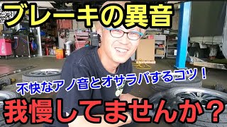 「ブレーキの異音は我慢せずに直しましょう！」この時期になるとブレーキを踏んだ時にキーッって異音を感じる人も多いかもですが、音を抑えるためには整備工場さんのノウハウでしっかり処置して貰ってねって話 [upl. by Ayikur618]