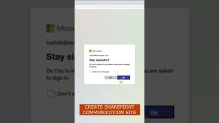 How To Create Communication Site in SharePoint Online [upl. by Ehcram505]