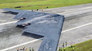 US Launching its Dangerously Fully Armed Stealth Bomber [upl. by Madaih]