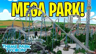 This Theme Park Tycoon 2 Mega Park Is INCREDIBLE [upl. by Mientao]