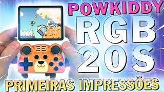 RGB20S primeiras impressões O melhor console portátil RK3326 da PowKiddy vale a pena [upl. by Aynav224]