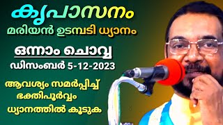 Decemberഒന്നാം ചൊവ്വ കൃപാസനം മരിയൻ ഉടമ്പടി ധ്യാനം ഫാ ജോസഫ് വലിയ വീട്ടിൽ kreupasanam Marian dhyanam [upl. by Nitsirk]