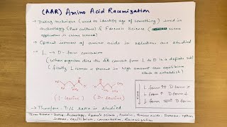 AMINO ACID RACEMIZATION   Hindi  English [upl. by Melodie228]