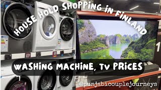 Finland House Hold Items  TV  Washing Machine  Prisma  Gigantti  Price  Unboxing  Hindi Shop [upl. by Assylem]