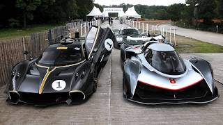 SUPERCARS STRUGGLING to get TRACTION in heavy rain at GOODWOOD FESTIVAL OF SPEED 2024 [upl. by Resor]