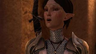 Dragon Age 2 Merrill Romance 11 Qunari attack Merrill worried about Hawke [upl. by Akinnor]