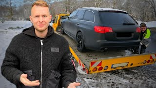 GETRIEBESCHADEN nach Kickdown mit dem billigsten Audi RS6 auf der Autobahn [upl. by Baryram]