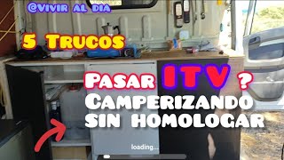 Homologar o No ITV muebles Fiat Ducato l1h1 l2h2 l3h3 Campervan con muebles Van Life [upl. by Ebeohp]