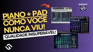 O MELHOR TIMBRE DE PIANO COM PAD DO KONTAKT [upl. by Velasco]