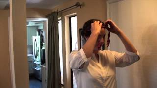 Quick SoCal Curls Healthy Hair Curling Tie Improved Headband Method [upl. by Gordan544]