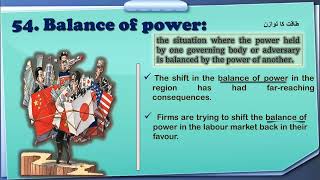 Balance of power  meaning and use  Learn idioms [upl. by Ilrebma102]