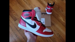 Air Jordan 1 Chicago custom by Developer Boring VS 1985 OG [upl. by Garrik375]