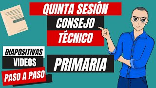 Quinta sesión de Consejo Técnico Escolar │ Presentación para PRIMARIA [upl. by Labanna]