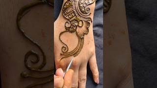 Beautiful mehndi design for back hand mehndi mehnditutotrial youtubeshorts viralshorts tranding [upl. by Gaulin]