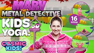 Marv The Metal Detective  A Cosmic Kids Yoga Adventure [upl. by Bobbe]