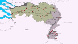 Topografie NoordBrabant en Limburg [upl. by Irap]