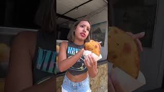 Eating Empanadas with Venezuelan girl 🇻🇪 [upl. by Ettenor]