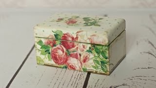 Decoupage tutorial  tea box [upl. by Phillane]