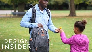 Convenient Diaper Bag Is An Easy Access Backpack [upl. by Eenram]