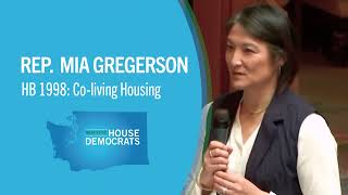 Rep Gregerson on HB 1998 coliving housing [upl. by Jeannie]