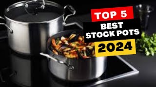 Top 5 Best Stock Pots Of 2024 [upl. by Imoyaba]