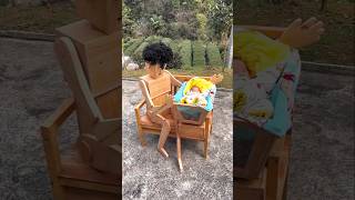 Wooden baby swing 😍 shorts ytshorts [upl. by Ahsaeym644]