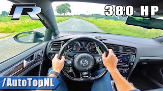 380HP VW Golf R MK7 CUSTOM EXHAUST POV Test Drive by AutoTopNL [upl. by Ethelstan]