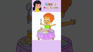 Healthy Food Song  Kids Songs ✨💖🌟 kidssong nurseryrhymes coloring drawing [upl. by Molloy889]