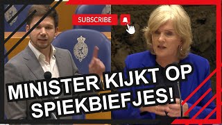 Gideon van Meijeren laat D66 minister zoeken naar woordenJe wil de WHO een leidende rol gevenquot [upl. by Alorac834]