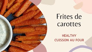 Frites de carottes 🍟🥕 Cuisson au four frites recette recettehealthy food degustation [upl. by Redienhcs]