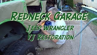 Jeep Wrangler Bed Liner Prep And Painting  Done YJ [upl. by Lennad]