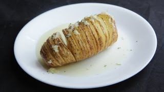 Vegan Lobster Tail Recipe 91912  Day 38 How to make Hasselback Potatoes [upl. by Akkim]